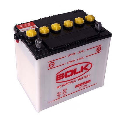 Батарея аккумуляторная BOLK 525015-Y60-N24L-A 25А/ч 220А обратная полярн. болтовые мото клеммы